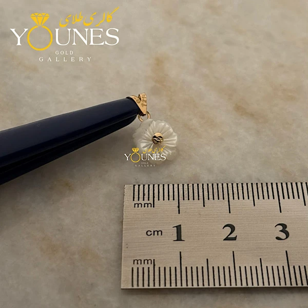 آویز سواروسکی گل بابونه طلا